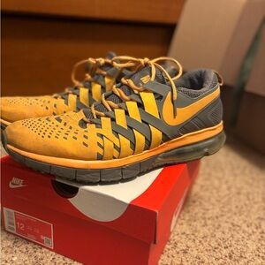 Nike Orange and Gray Athletic Shoes